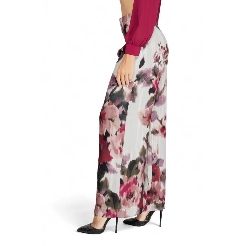 Rinascimento Women's Bordeaux Polyester Jeans & Pant