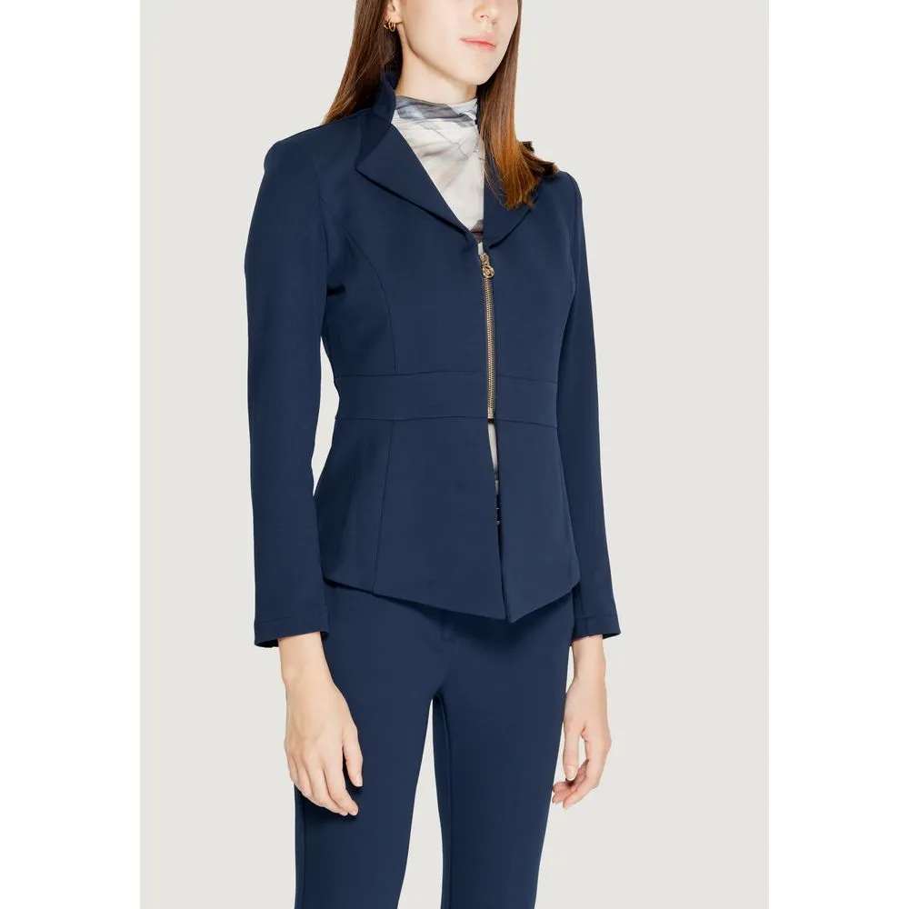 Rinascimento Women's Blue Polyester Suits & Blazer