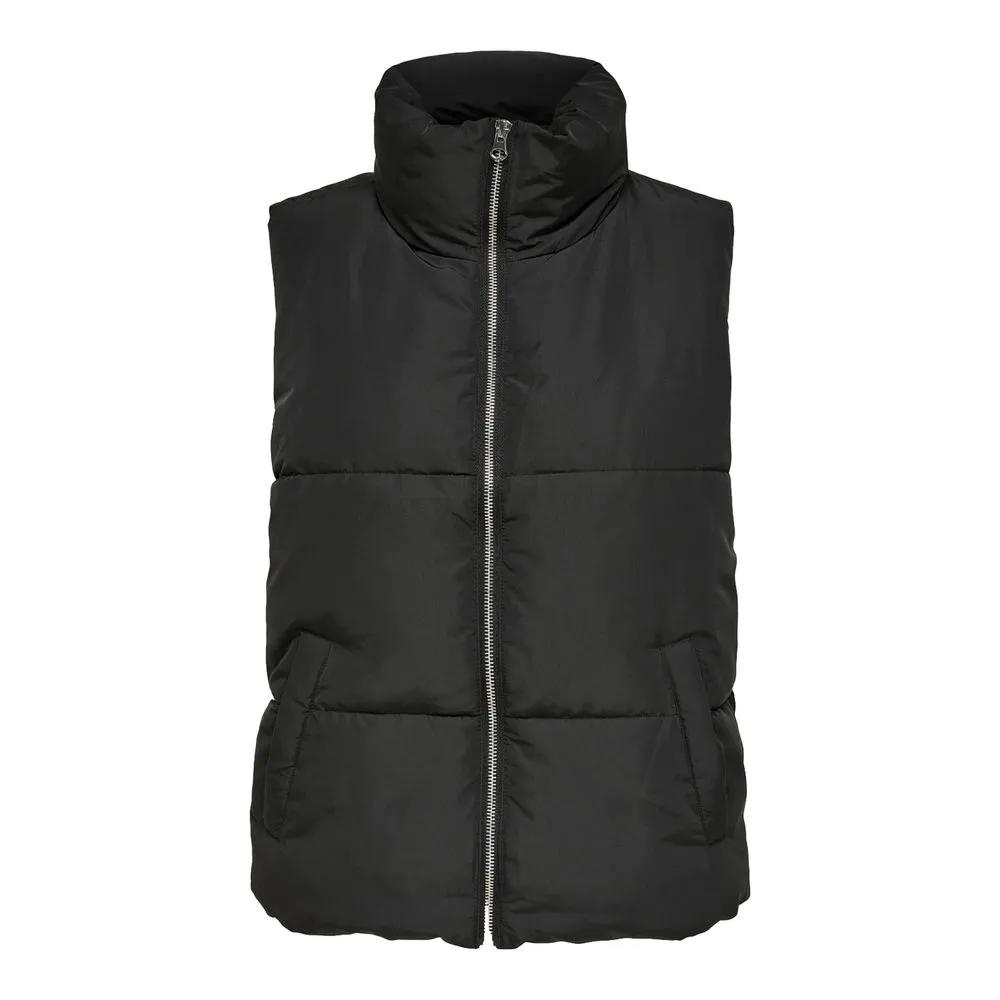 Jacqueline De Yong Women's Black Polyester Jackets & Coat