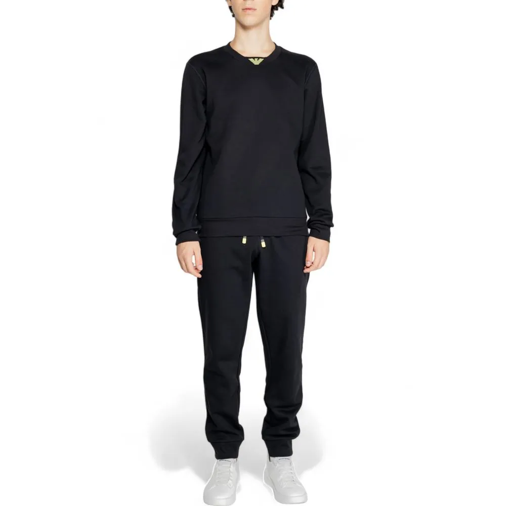 Emporio Armani Underwear Men's Black Cotton Sweatsuit