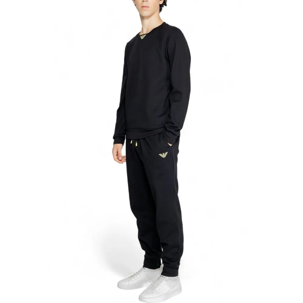 Emporio Armani Underwear Men's Black Cotton Sweatsuit
