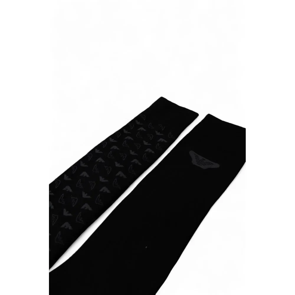 Emporio Armani Underwear Men's Black Cotton Sock