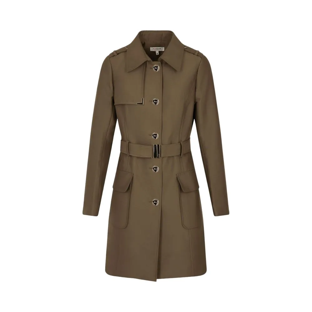 Morgan De Toi Women's Green Polyester Jackets & Coat