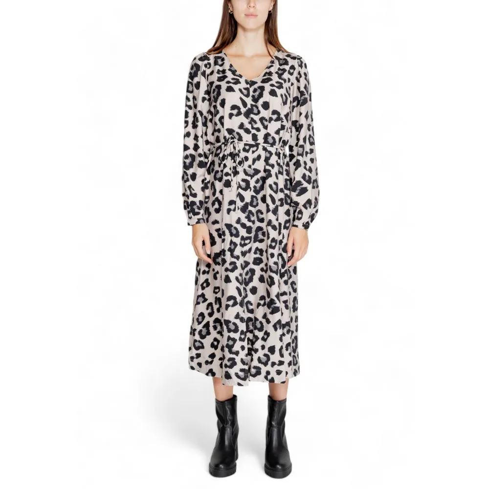 Jacqueline De Yong Women's Gray Viscose Dress