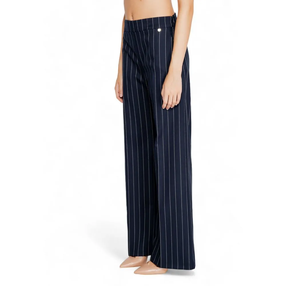 Rinascimento Women's Blue Polyester Jeans & Pant