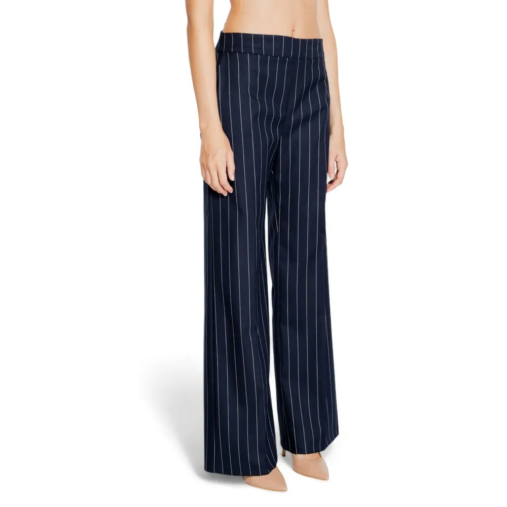 Rinascimento Women's Blue Polyester Jeans & Pant