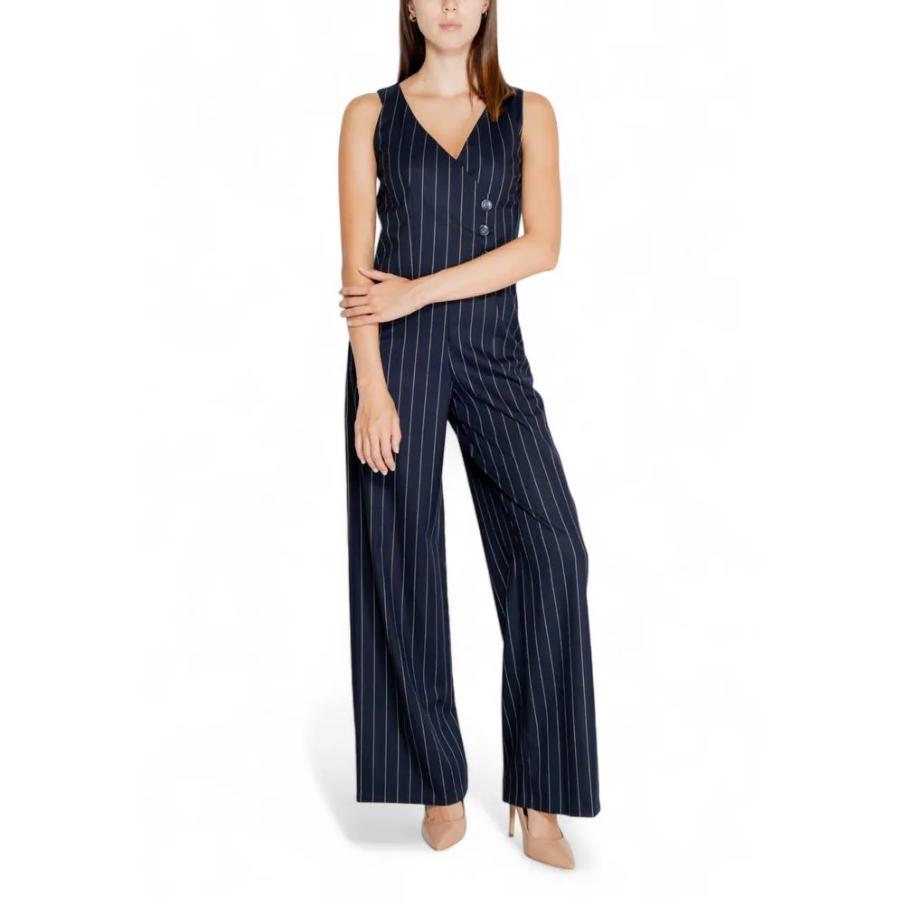 Rinascimento Women's Blue Polyester Suits & Blazer