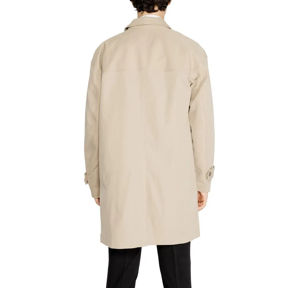 Only & Sons Men's Beige Polyester Jacket