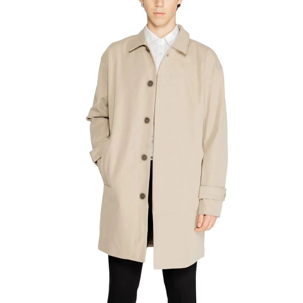 Only & Sons Men's Beige Polyester Jacket