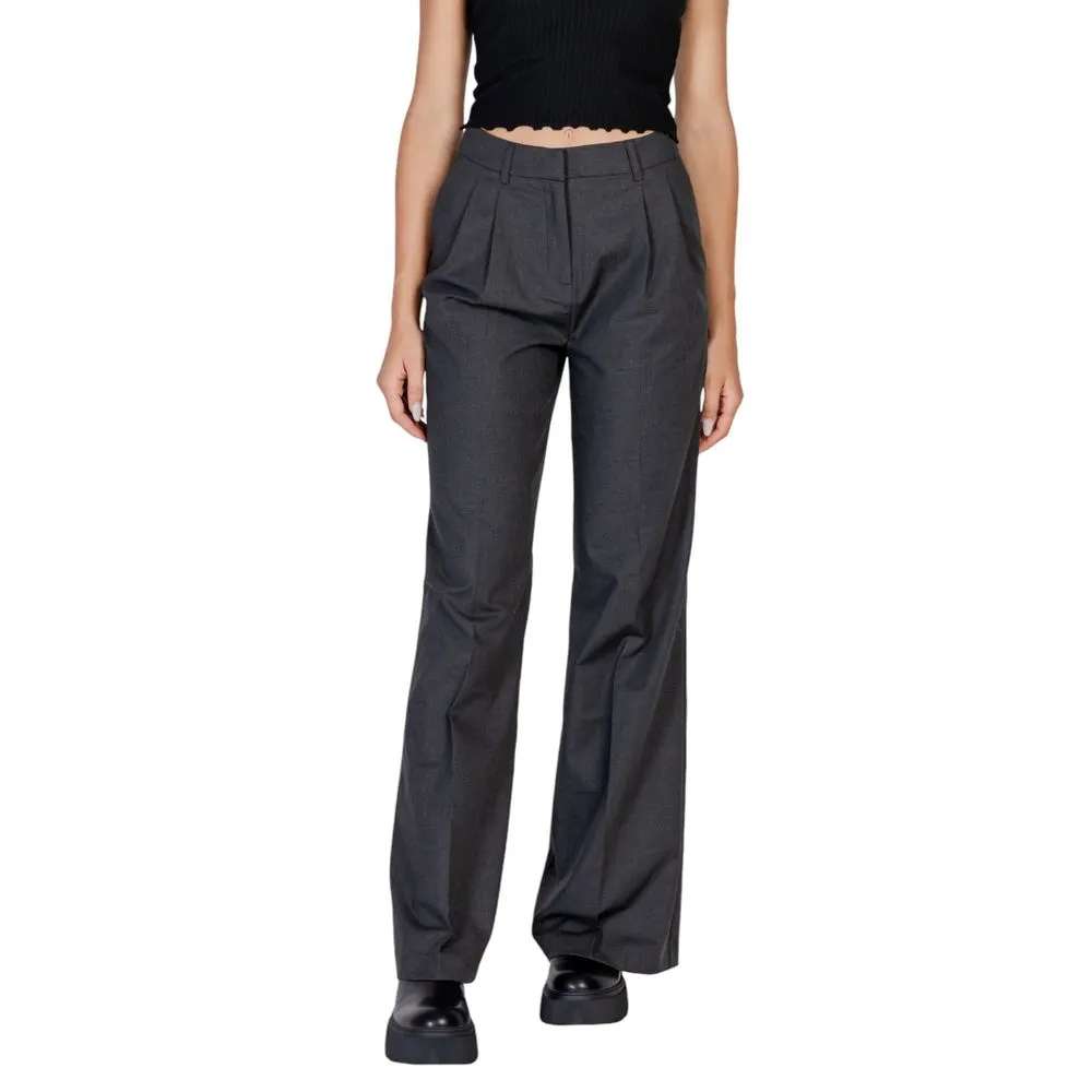 Morgan De Toi Women's Gray Polyester Jeans & Pant