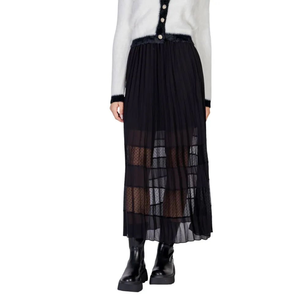 Morgan De Toi Women's Black Polyester Skirt