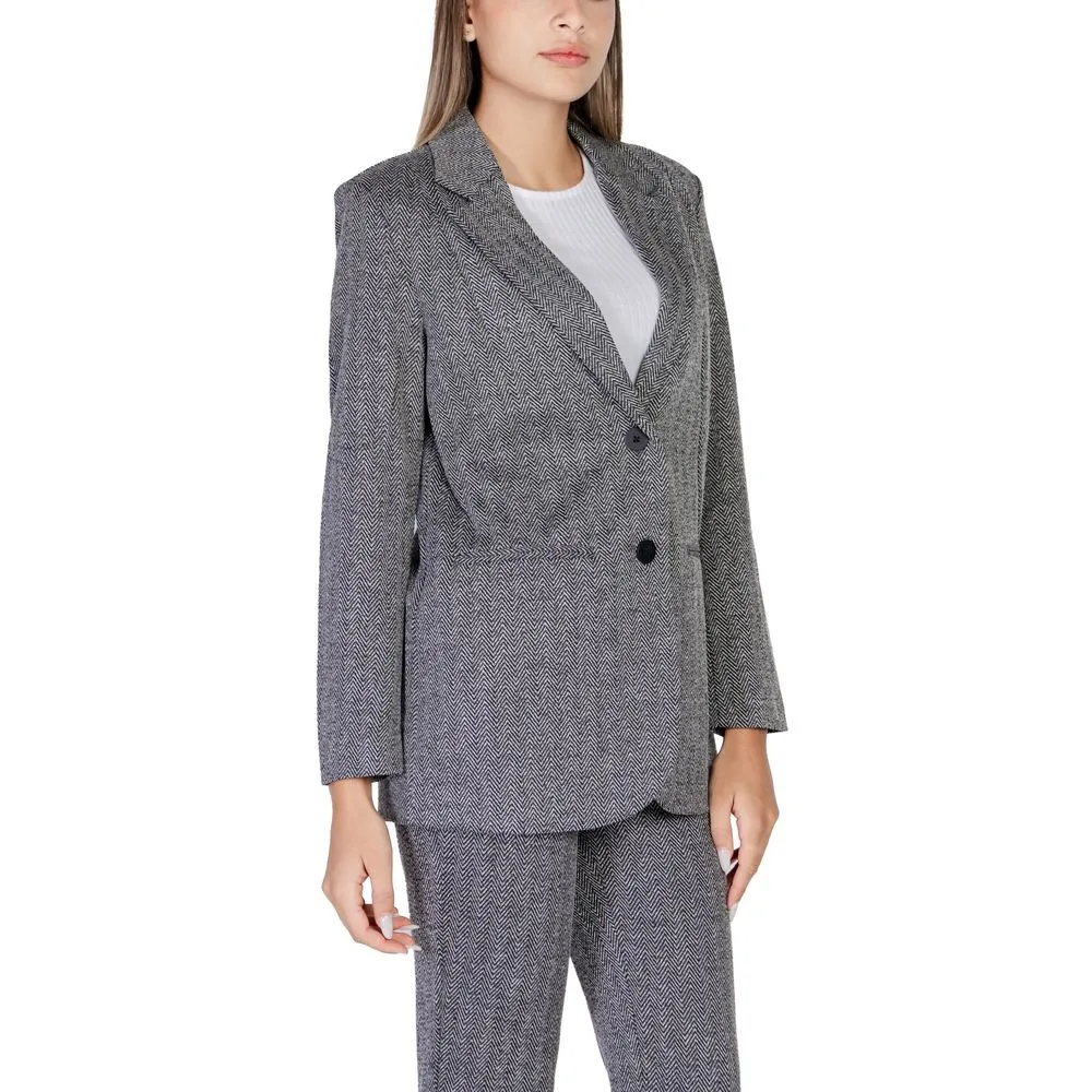 ICHI Women's Black Polyester Suits & Blazer