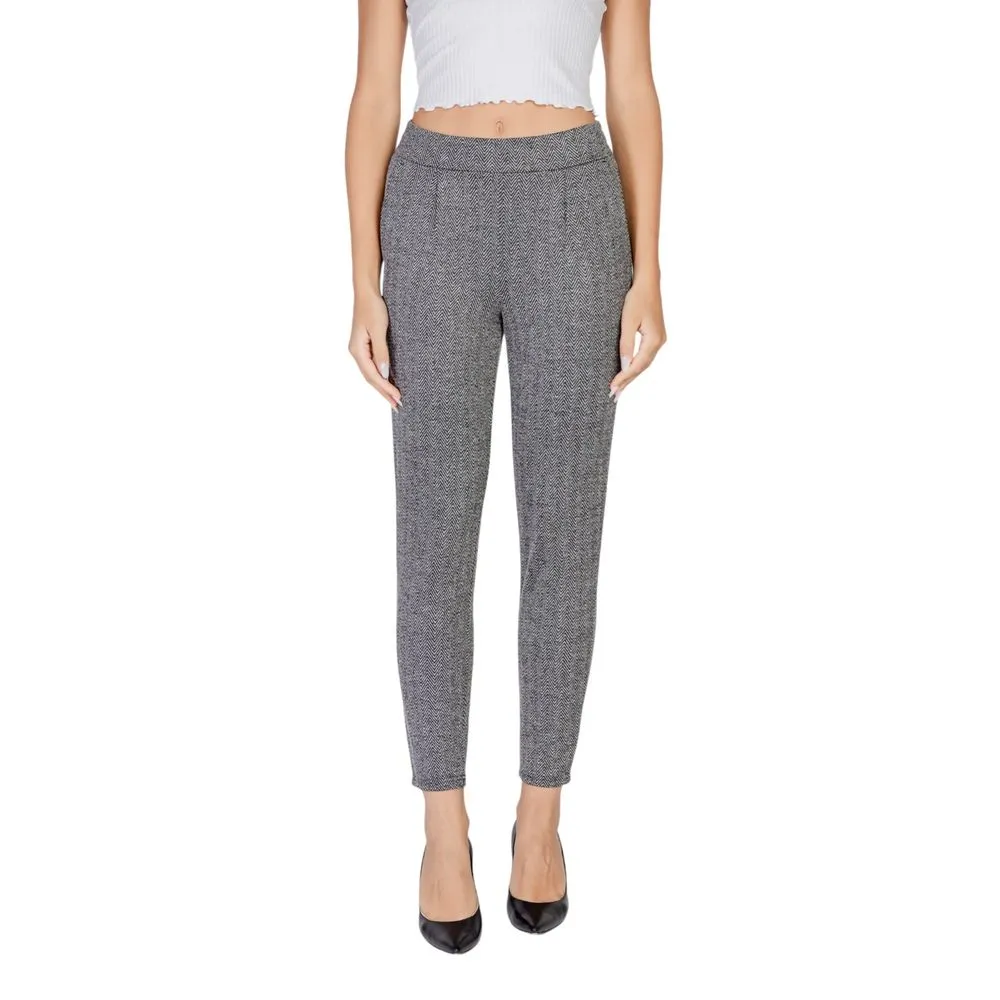 ICHI Women's Black Polyester Jeans & Pant
