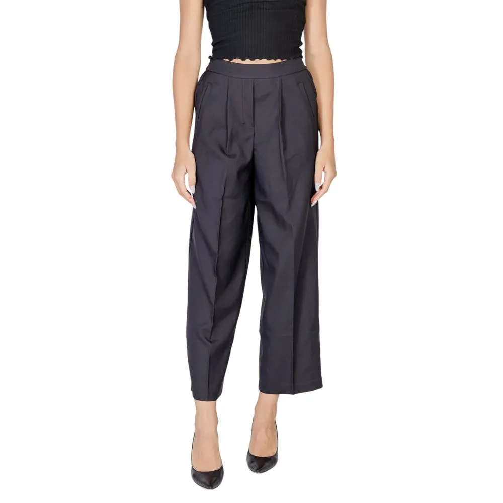 ICHI Women's Black Polyester Jeans & Pant