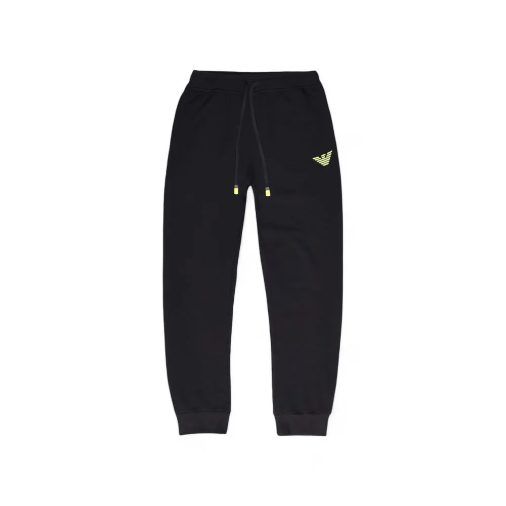 Emporio Armani Underwear Men's Black Cotton Jeans & Pant