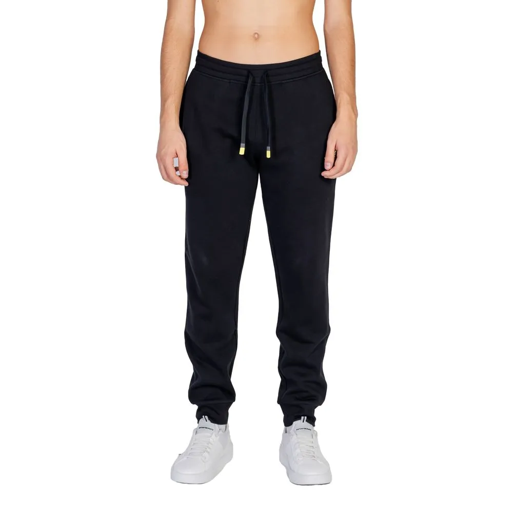 Emporio Armani Underwear Men's Black Cotton Jeans & Pant