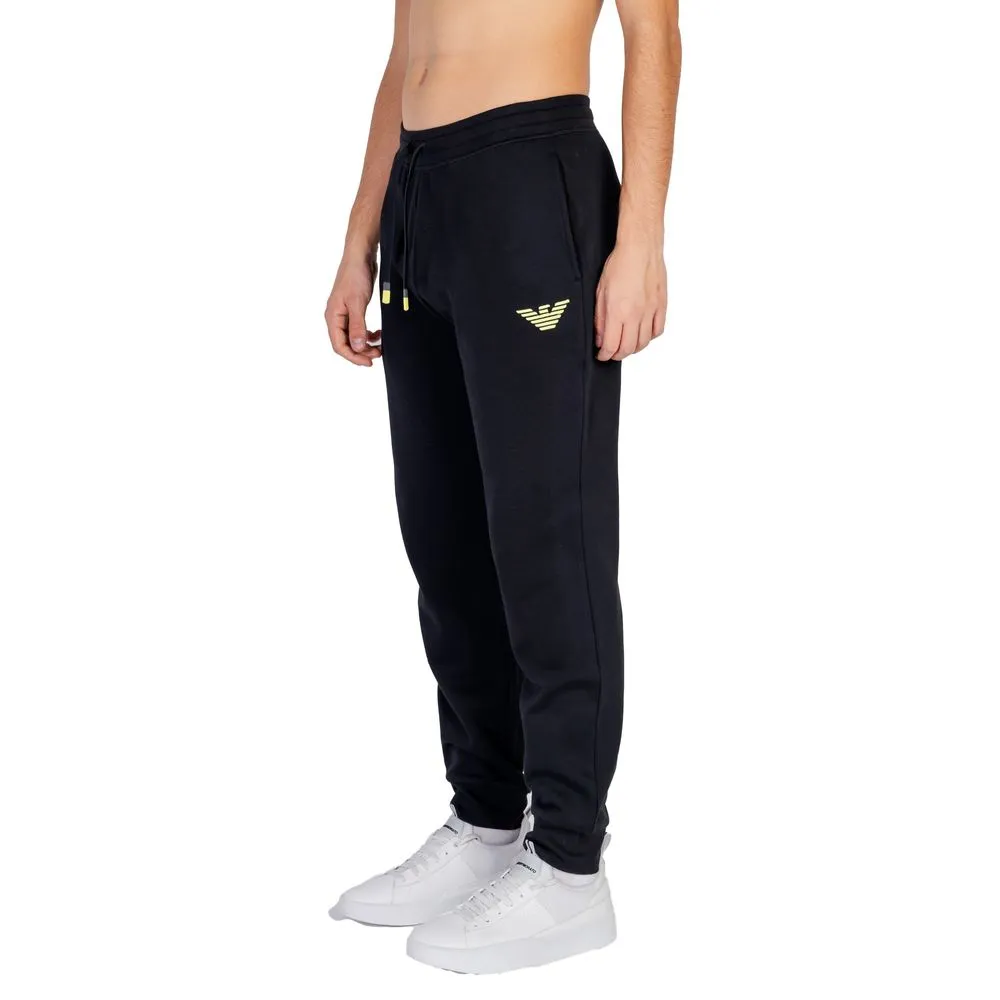 Emporio Armani Underwear Men's Black Cotton Jeans & Pant