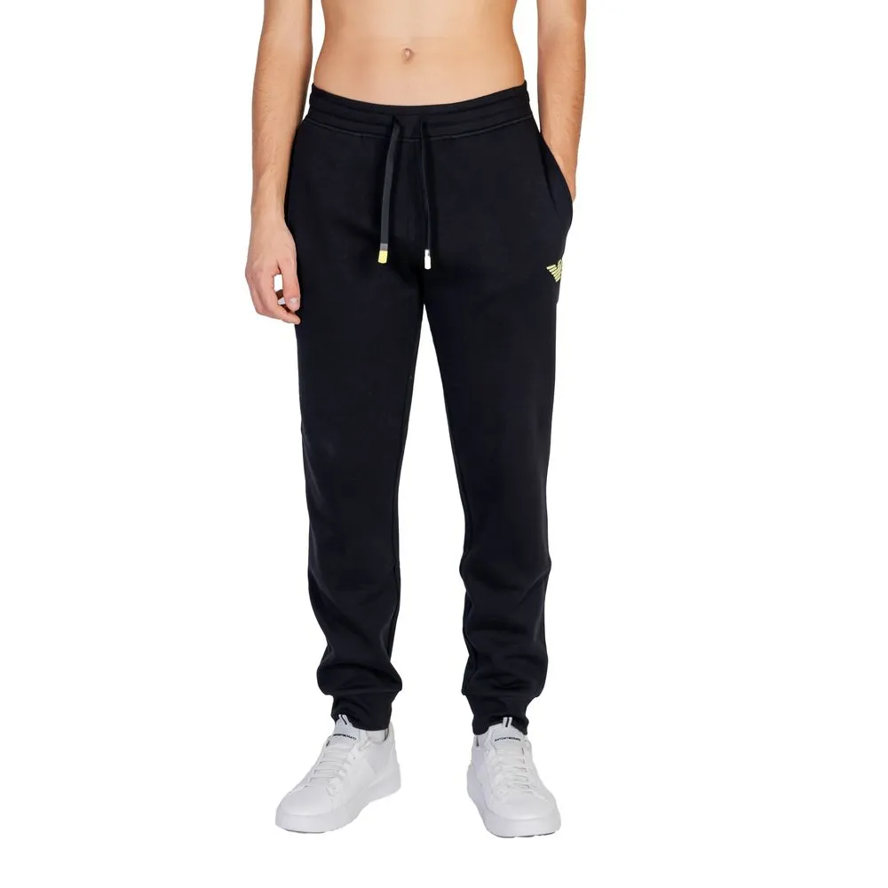 Emporio Armani Underwear Men's Black Cotton Jeans & Pant
