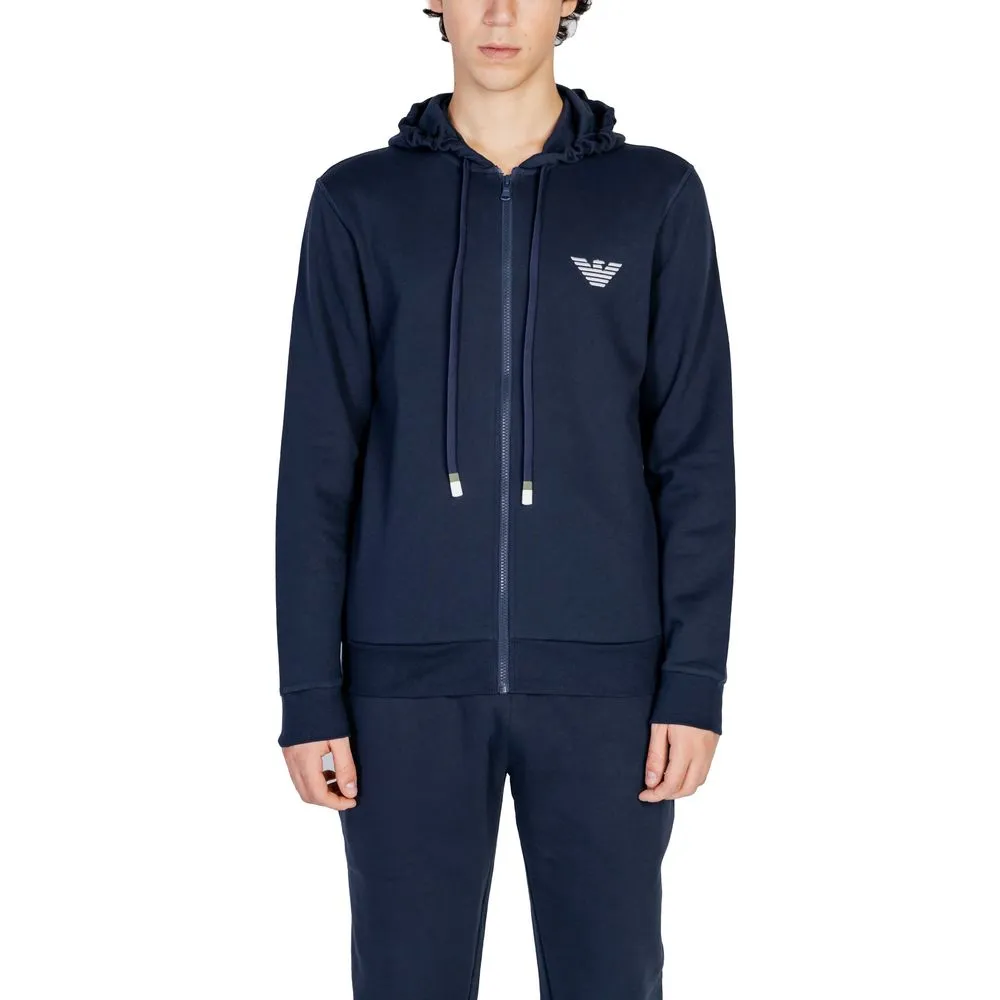 Emporio Armani Underwear Men's Blue Cotton Sweater