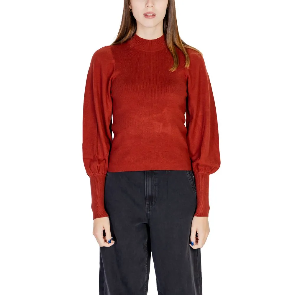 Vero Moda Women's Red Viscose Tops & T-Shirt