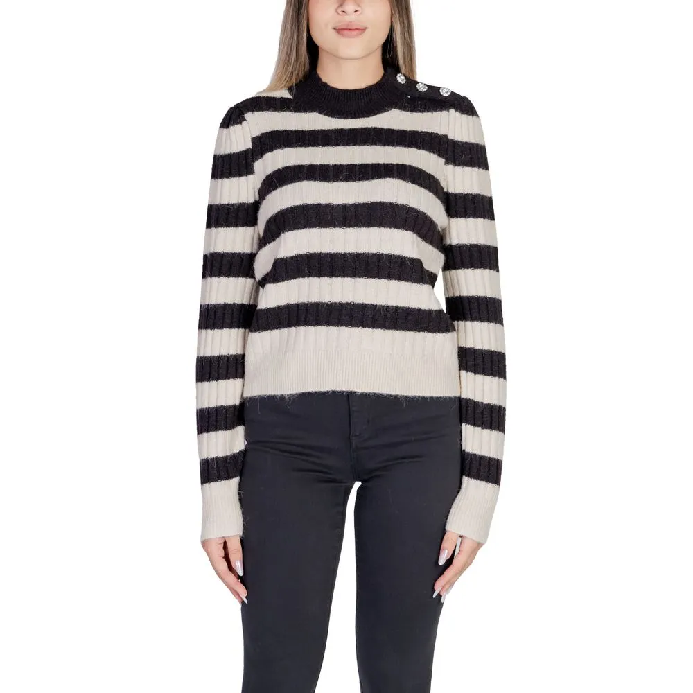 Vero Moda Women's Beige Polyester Sweater