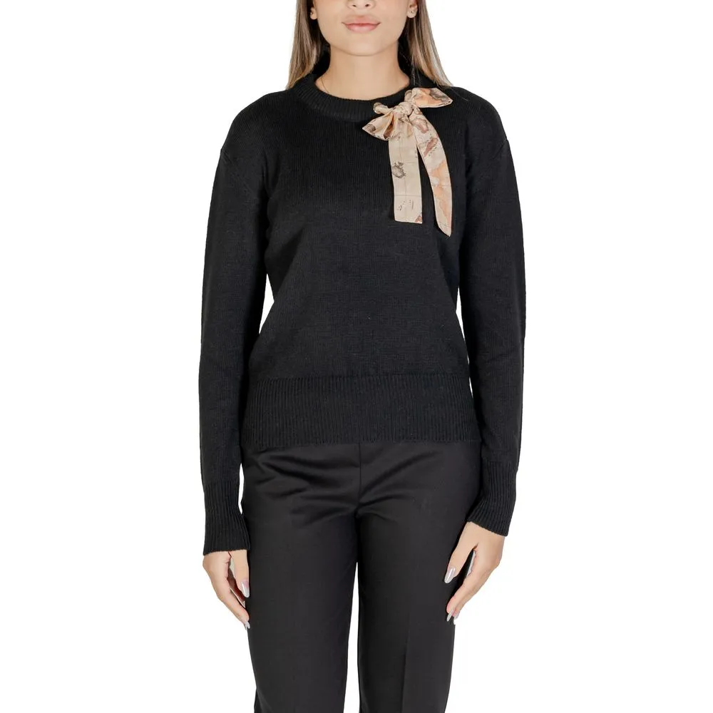 Alviero Martini Prima Classe Women's Black Polyester Sweater
