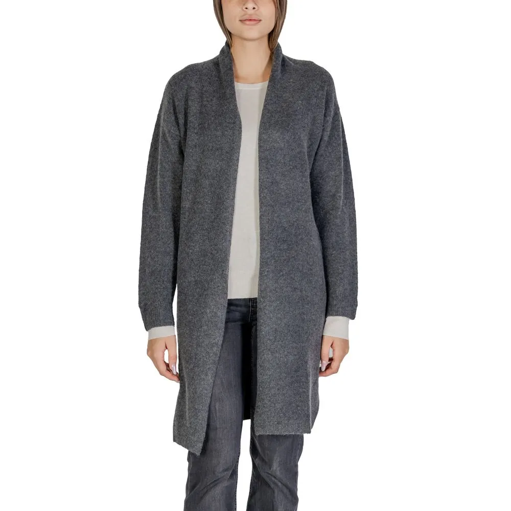 Morgan De Toi Women's Gray Polyester Cardigan