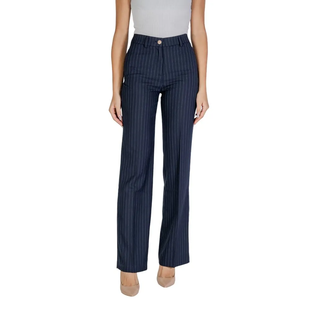 Morgan De Toi Women's Blue Polyester Jeans & Pant
