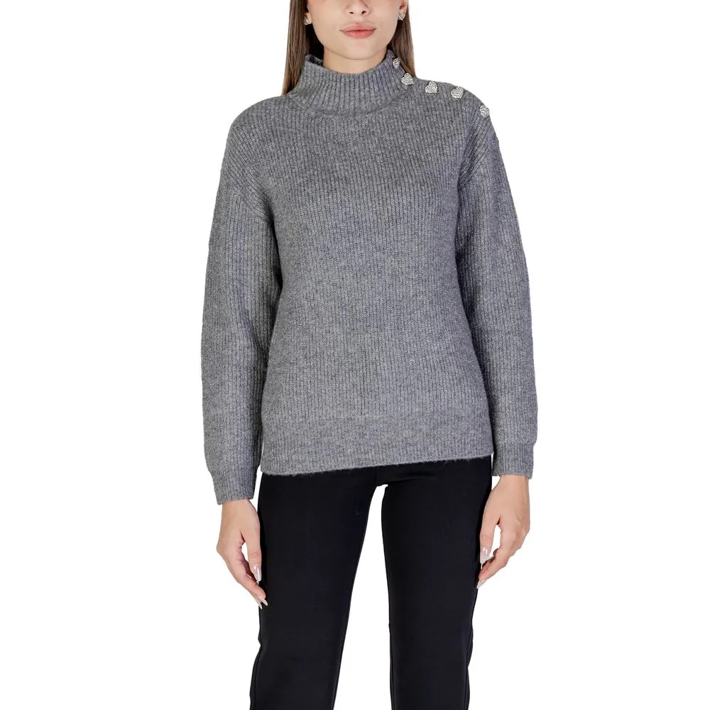 Morgan De Toi Women's Gray Polyester Sweater