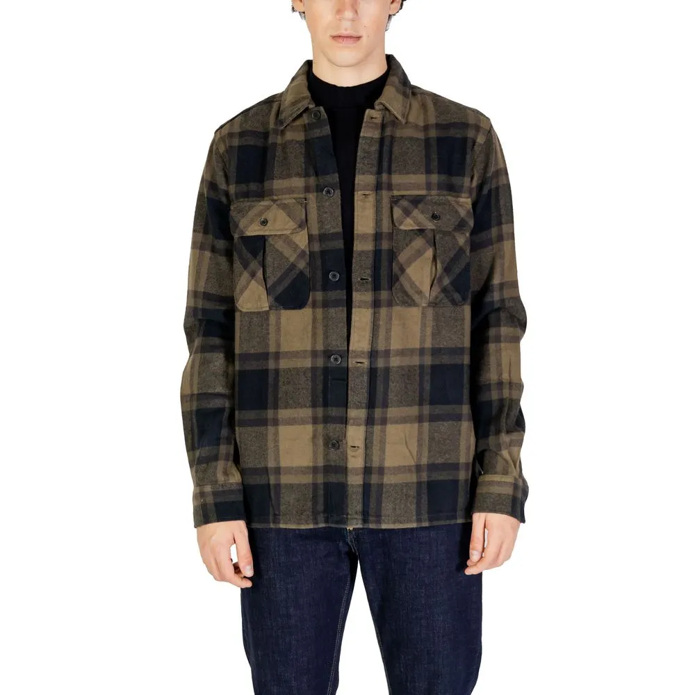 Only & Sons Men's Green Cotton Shirt