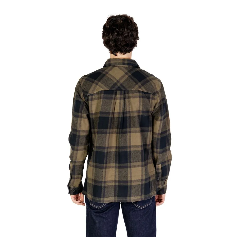 Only & Sons Men's Green Cotton Shirt