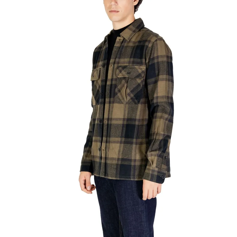 Only & Sons Men's Green Cotton Shirt