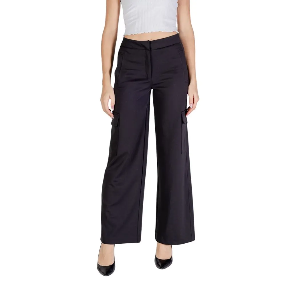 ICHI Women's Black Polyester Jeans & Pant