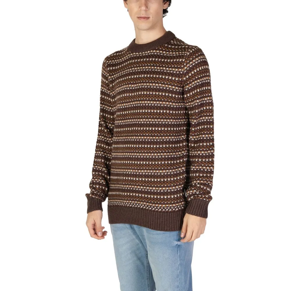 Only & Sons Men's Brown Cotton Sweater