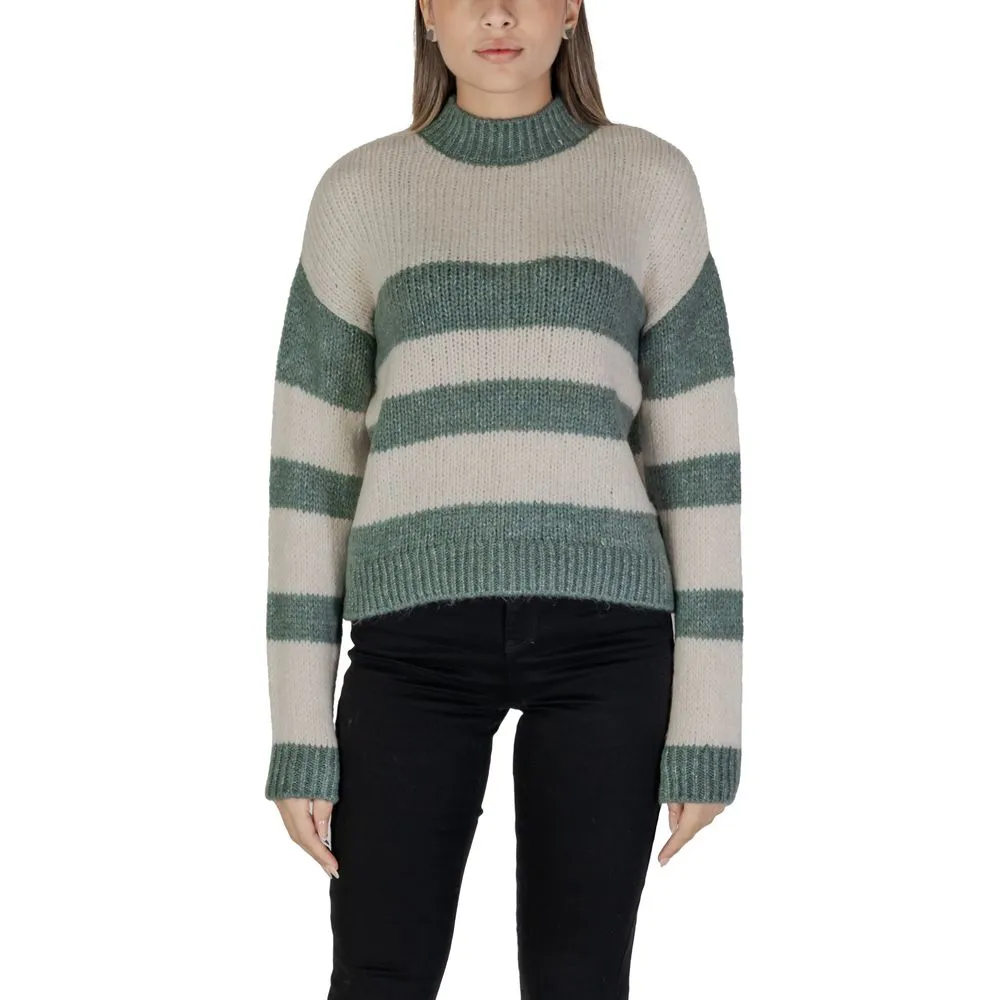 Jacqueline De Yong Women's Green Acrylic Sweater