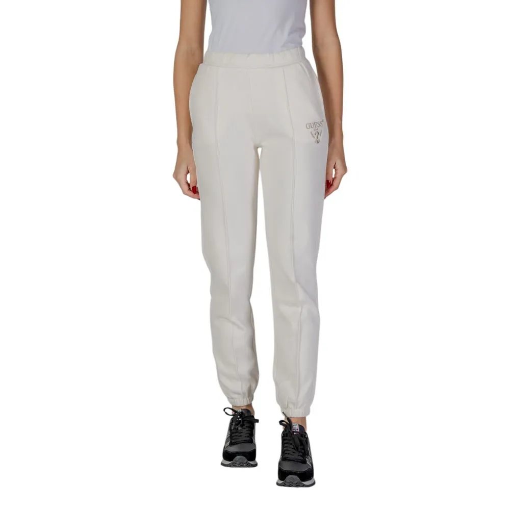 Guess Active Women's Cream Polyester Jeans & Pant
