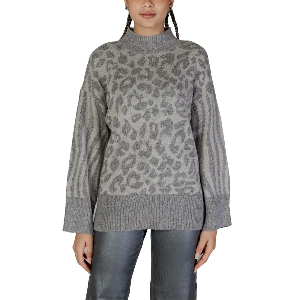 Vero Moda Women's Gray Acrylic Sweater