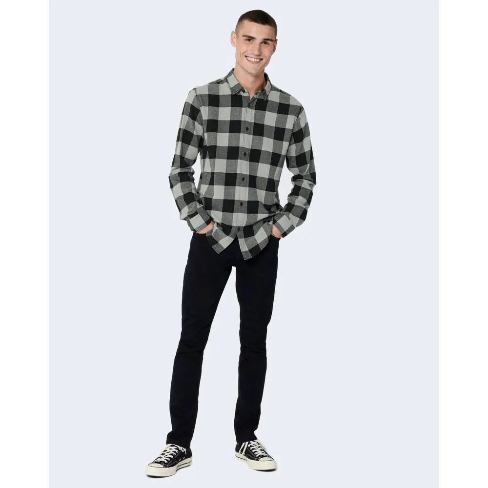 Only & Sons Men's Gray Cotton Shirt