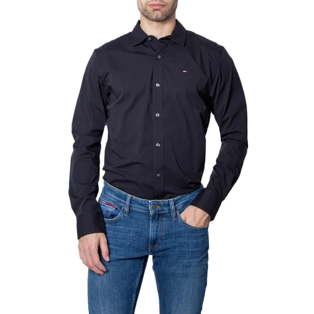 Tommy Hilfiger Jeans Men's Black Cotton Shirt