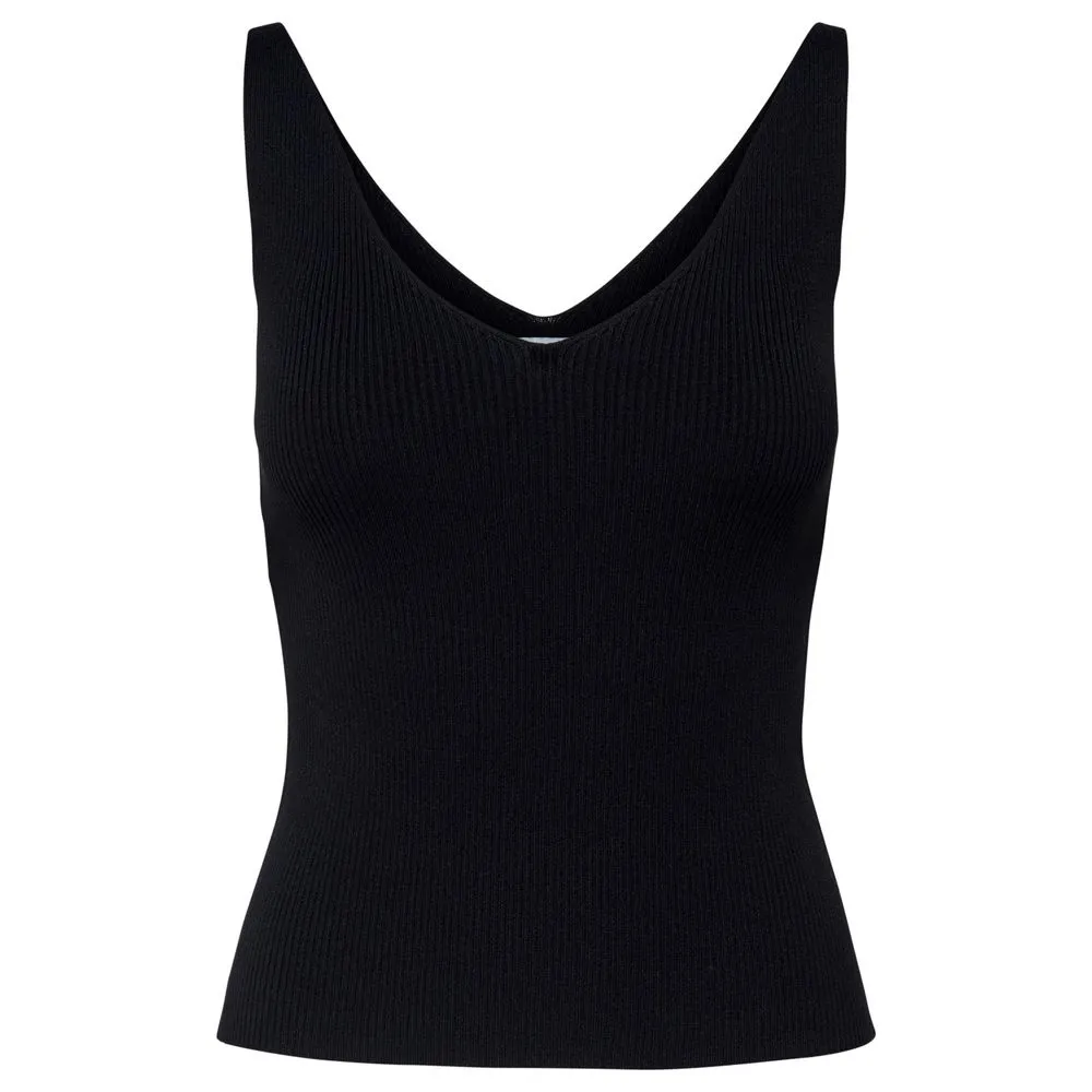 Jacqueline De Yong Women's Black Viscose Tops & T-Shirt