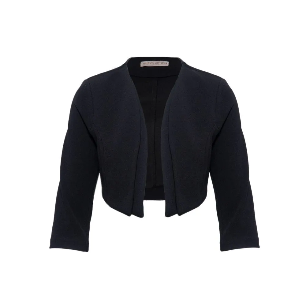 Rinascimento Women's Black Polyester Suits & Blazer