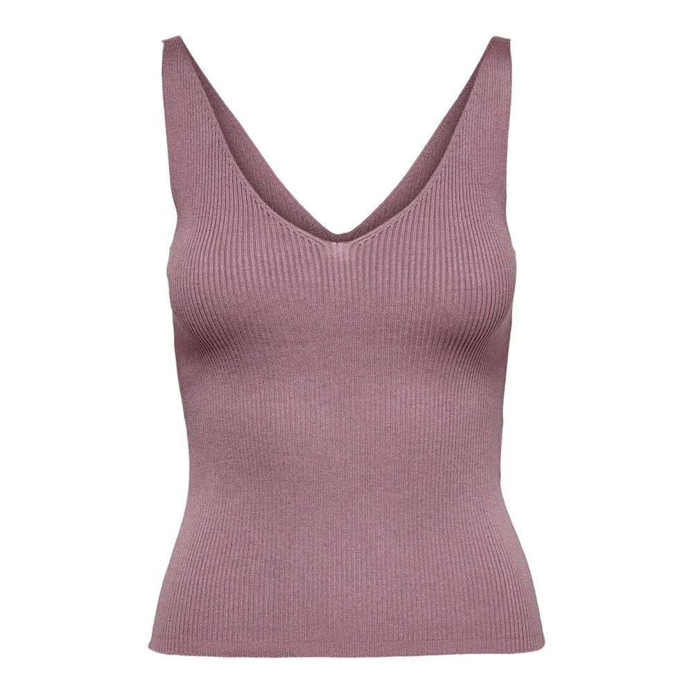 Jacqueline De Yong Women's Purple Viscose Tops & T-Shirt