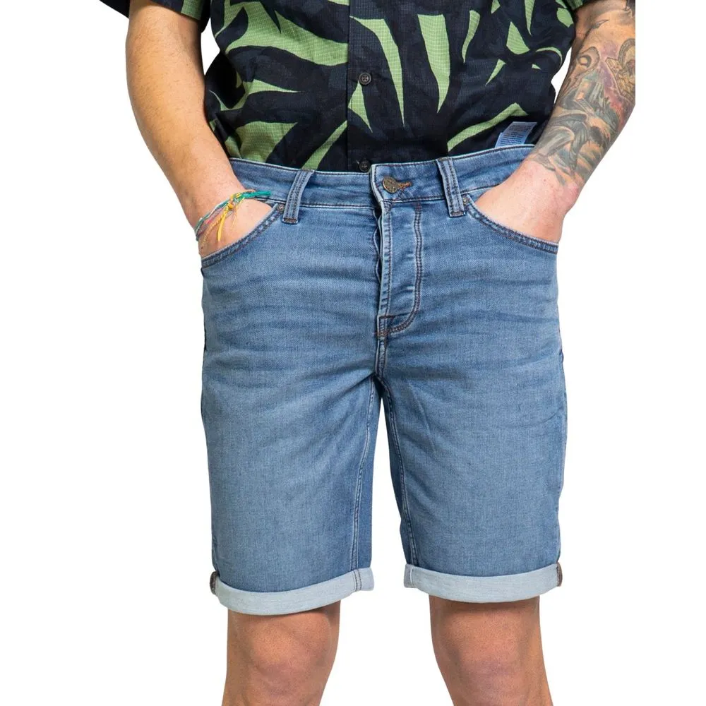 Only & Sons Men's Blue Cotton Short
