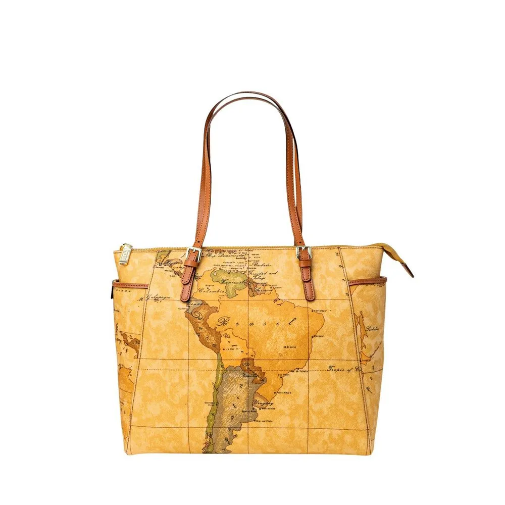 Alviero Martini Prima Classe Women's Beige Leather Handbag