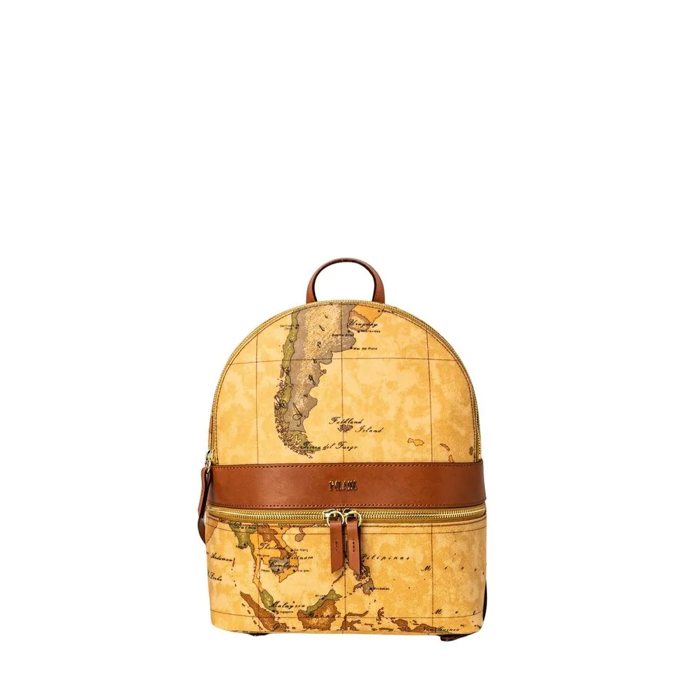 Alviero Martini Prima Classe Women's Beige Leather Backpack