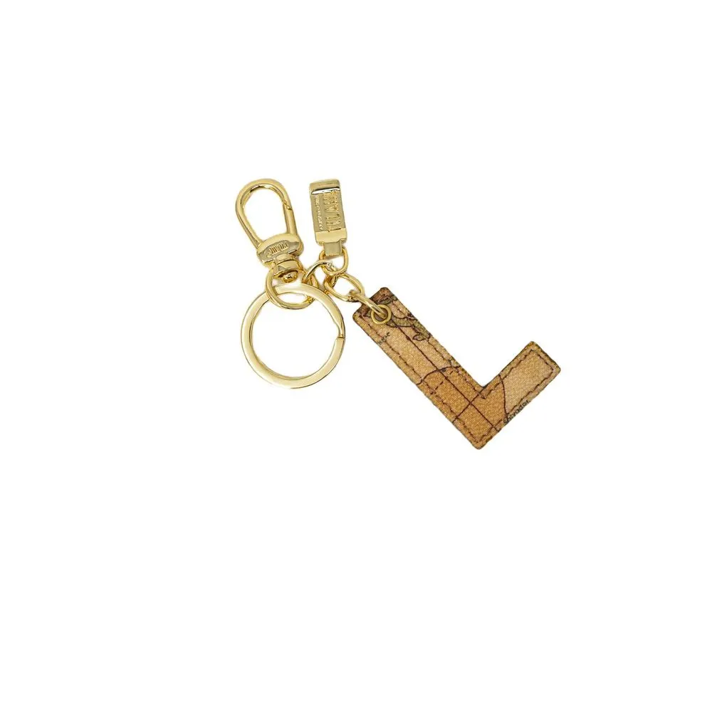 Alviero Martini Prima Classe Women's Beige Leather Keychain