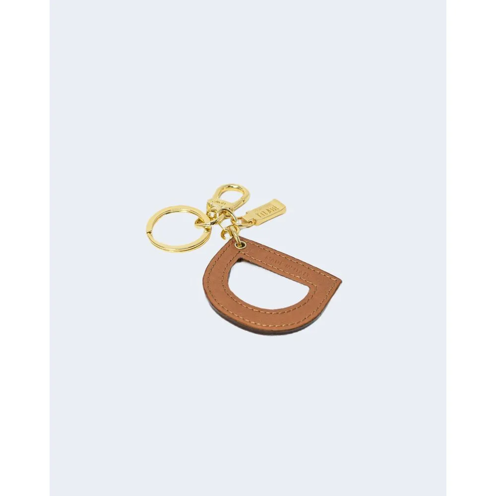 Alviero Martini Prima Classe Women's Beige Leather Keychain