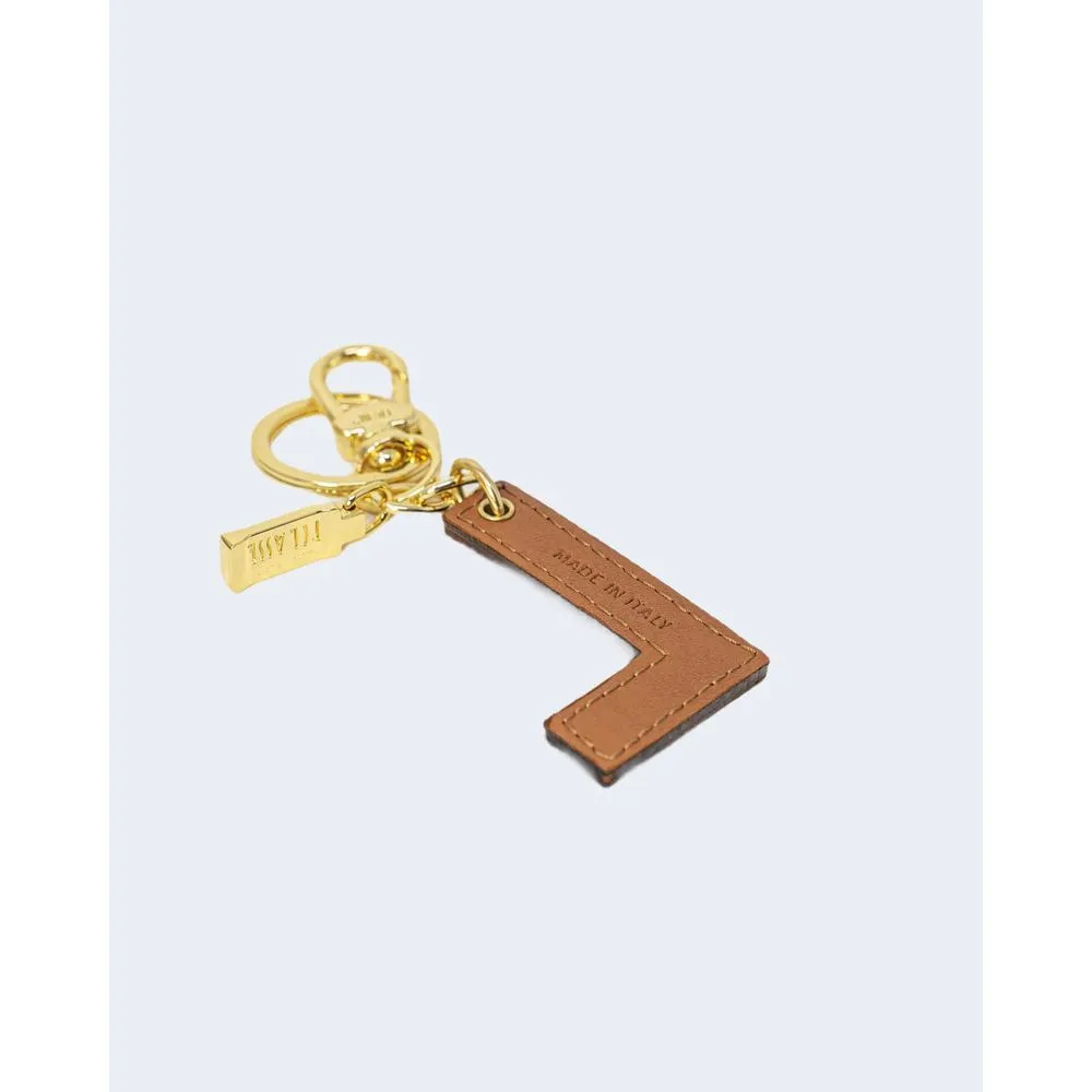 Alviero Martini Prima Classe Women's Beige Leather Keychain