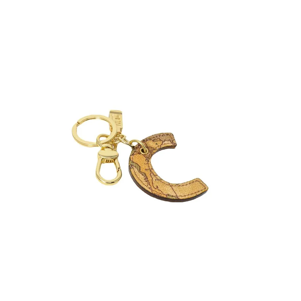 Alviero Martini Prima Classe Women's Beige Leather Keychain