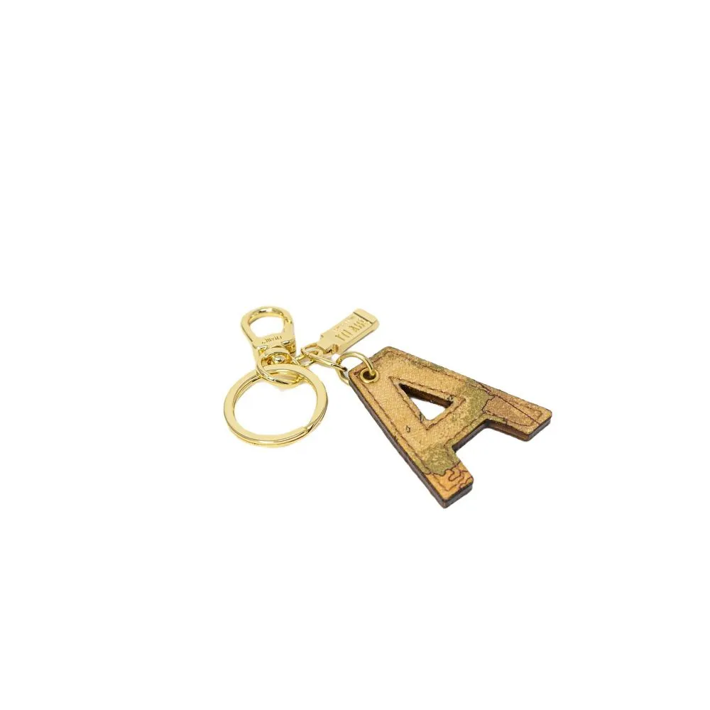 Alviero Martini Prima Classe Women's Beige Leather Keychain